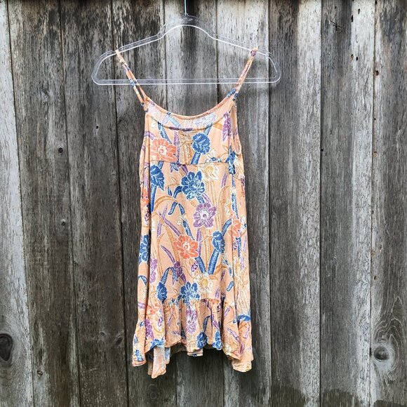 Urban Outfitters Tropical Spaghetti Strap Sleeveless Dress Medium - Picture 1 of 5